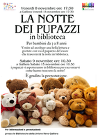 07-15/11/2025 Tutti i comuni dell'Unione - La notte dei pupazzi. Per bambini e bambine di 3-8 anni 07-15/11/2025 Tutti i comuni dell'Unione - La notte dei pupazzi. Per bambini e bambine di 3-8 anni