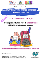 10/05/2025 San Pietro in Casale - Il Gruppo di lettura incontra Chiara Basile. Dagli 11 anni