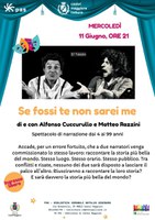 11/06/2025 Castel Maggiore - Se fossi te non sarei me Spettacolo di narrazione per tutta la famiglia (dai 4 anni)