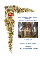 15/08/2025 Pieve di Cento - Concerto dell’Assunta. Vespro solenne in canto gregoriano e concerto d'organo del maestro Francesco Tasini