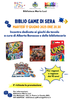 17/06/2025 San Pietro in Casale - Biblio Game. Dai 10 anni