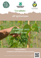 18/10/2025 Argelato - Un sabato all’Agriturismo. Visita guidata e seminario 18/10/2025 Argelato - Un sabato all’Agriturismo. Visita guidata e seminario