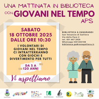 18/10/2025 Galliera - In biblioteca con Giovani nel tempo APS