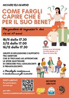 18/11, 05 e 16/12 Pieve di Cento - Come fargli capire che è per il suo bene? Tre incontri per genitori di ragazze/i di 13-17 anni