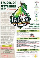 19-21 settembre 2025 Galliera - La pera a Galliera e convegno "La nuova PAC tra esigenze territoriali e prospettive globali"