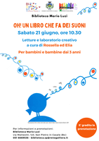 21/06/2025 San Pietro in Casale - Oh, un libro che fa dei suoni. Lettura e laboratorio creativo (dai 3 anni)