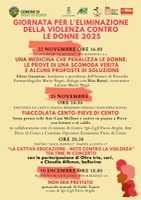 22 e 25/11 e 10/12/2025 Pieve di Cento - Incontri e spettacoli in occasione della Giornata internazionale per l’eliminazione della violenza contro le donne
