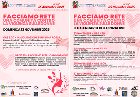 23-27/11/2025 Castello d'Argile - Facciamo rete: una comunità contro la violenza sulle donne. In occasione della Giornata internazionale per l’eliminazione della violenza contro le donne
