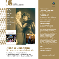 30/03/2025 Pieve di cento - Alice e Giuseppe. Un amore sbocciato sul Nilo