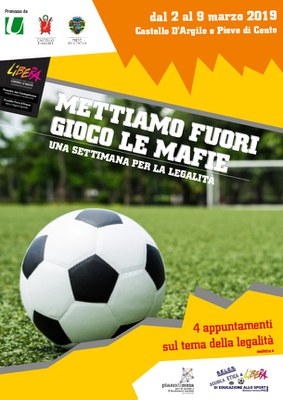 Volantino Diamo un calcio alle mafie 2019