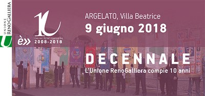 Decennale dell'Unione Reno Galliera - invito