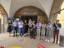 Il taglio del nastro con Elena Gamberini, Fabrizio Mutti, Paolo Crescimbeni, Stefano Gotardi, Luca Vignoli, Alessandro Erriquez, Alessandro Poluzzi, Alice Vecchi, Stefano Zanni, Luca Borsari