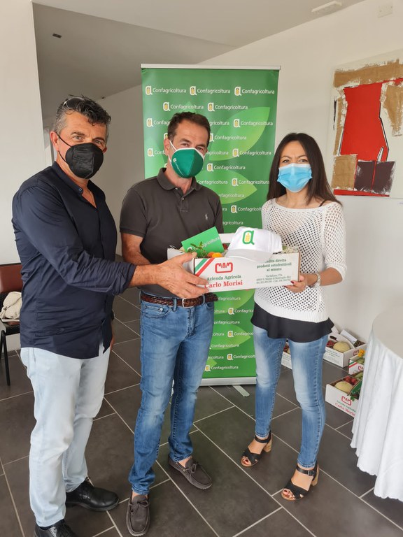 Moreno Morisi e Marco Caliceti con l'assessore regionale Irene Priolo.jpg