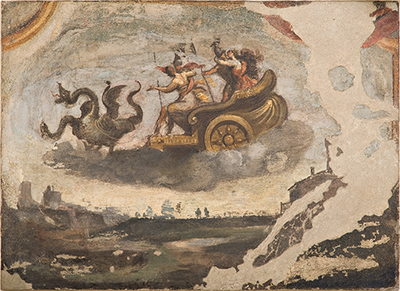 GUERCINO_Carro trainato dai draghi