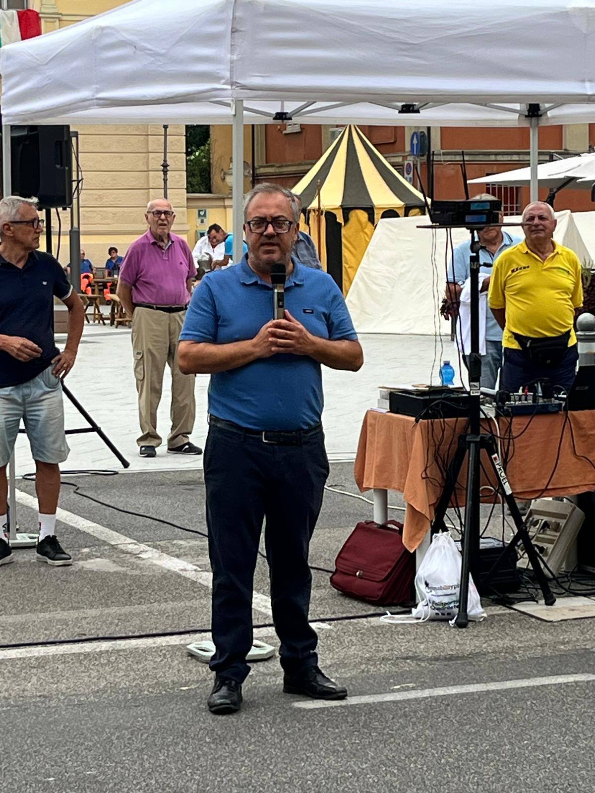 Alessandro Erriquez, sindaco di Castello d'Argile, comune ospitante del Palio