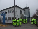I volontari davanti alla sede del Comando della Polizia Municipale Reno Galliera, a San Giorgio di Piano,  prima dell'avvio dell'operaizone