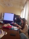 In primo piano la direttrice della Reno Galliera, Elena Gamberini, durante la relazione del sindaco di San Giorgio di Piano, Paolo Crescimbeni