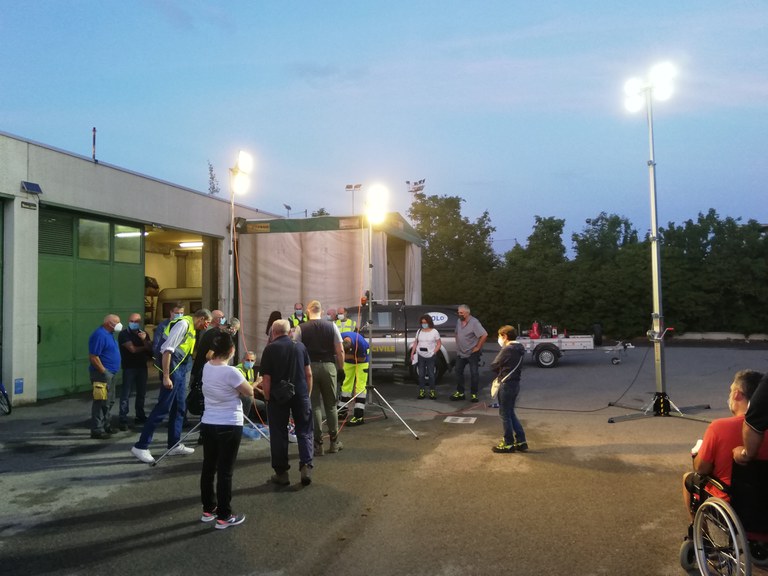 finalmente i Volontari possono ammirare soddisfatti i risultati del loro lavoro