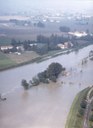 La piena vista dal cielo