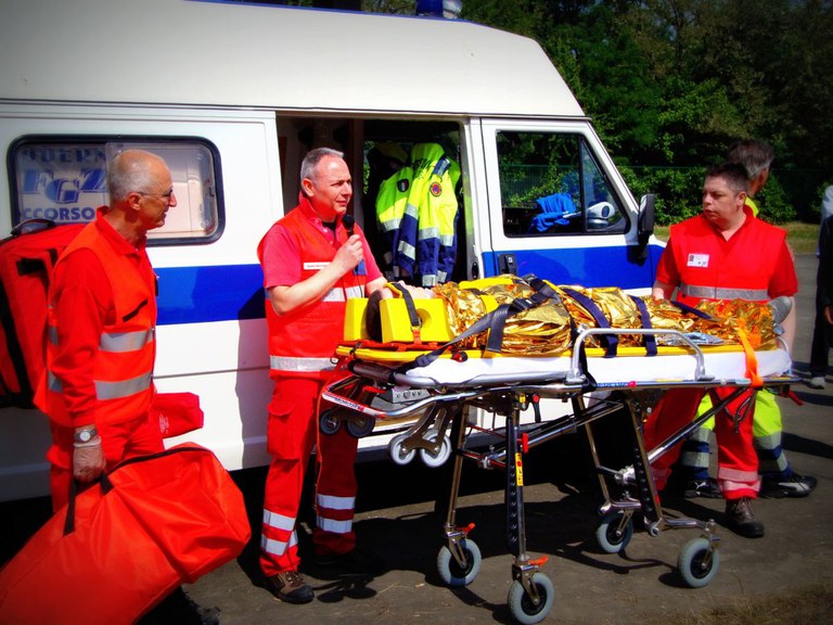 La Croce Italia e la simulazione dei soccorsi sanitari