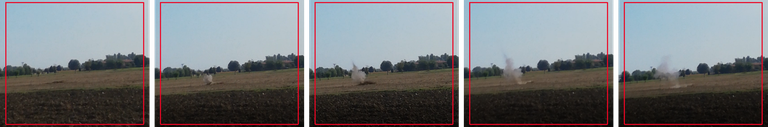 Con un piccolo sbuffo di fumo e un boato attutito si è concluso il brillamento dell'ordigno