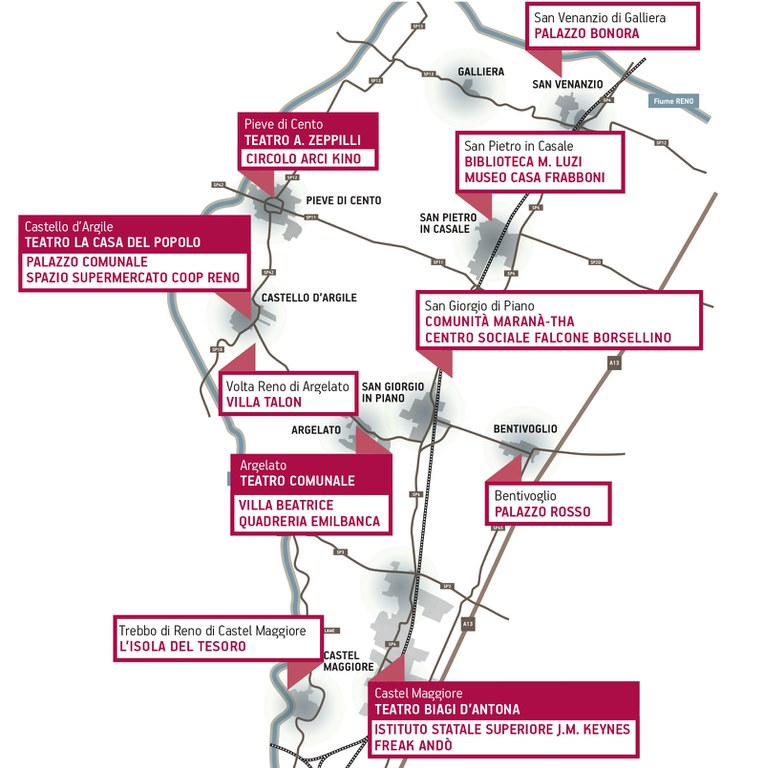 mappa dei luoghi di Agorà