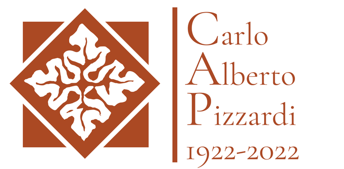 Logo del centenario di Carlo Alberto Pizzardi 1922-2022