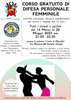 A Castello d'Argile un corso gratuito insegna a donne e ragazze a difendersi da violenze, abusi e aggressioni