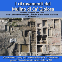 Il 20 aprile, i ritrovamenti del Mulino di Ca' Gioiosa illustrati in una conferenza stampa