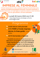Il 28 marzo il FaLab presenta il Fondo impresa Donna: nuove opportunità per l’imprenditoria femminile!