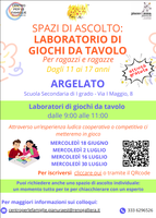 Laboratorio di giochi da tavolo per ragazzi e ragazze di 11-17 anni