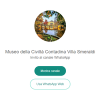 Museo della Civiltà Contadina di Bentivoglio: è attivo un canale WhatsApp per restare connessi in modo rapido e diretto