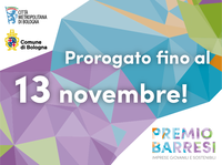 Premio Barresi per le imprese a prevalenza giovanile dell’area metropolitana di Bologna (prorogato al 13/11)